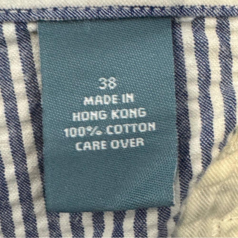 Jos. A. Bank Stays Cool Blue White Seersucker Shorts Men’s 38 Cotton - Picture 5 of 6